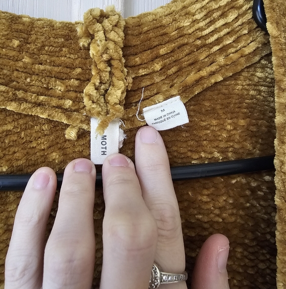 Anthropologie Gold Cardigan Sweater - Picture 8 of 14